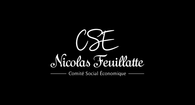 Réalisation du logo du CSE (Comité Social Économique) de Nicolas Feuillatte.