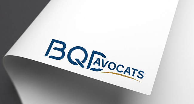 Création du logo présent dans la charte graphique de BQD Avocats, Cabinet d'avocats à Reims