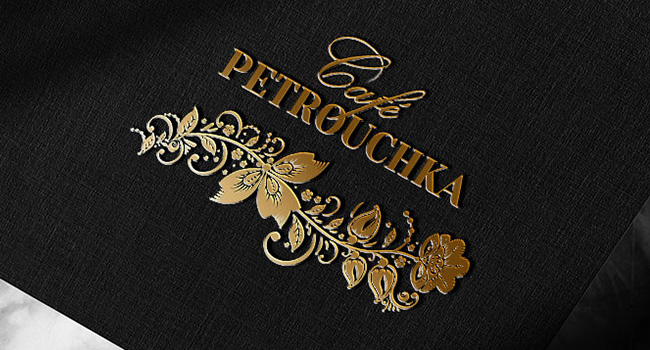 Réalisation du logo pour Petrouchka, restaurant - salon de thé à Reims