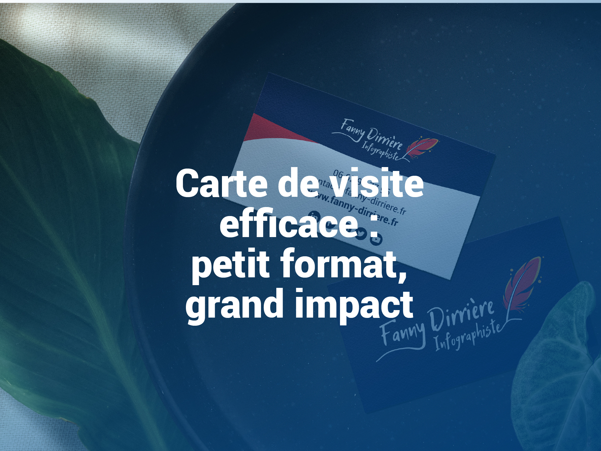 Carte de visite efficace - petit format, grand impact