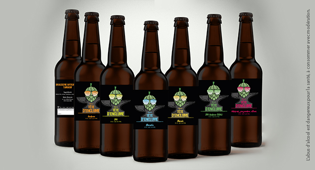 Illustration des étiquettes des bières