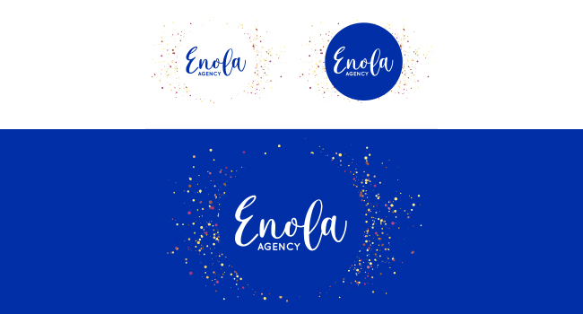 Création du logo pour Enola Agency, agence spécialisée dans l'événementiel à Reims
