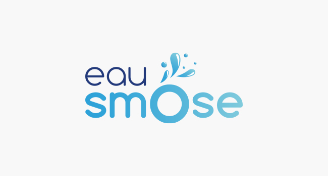 Modernisation du logo pour Eau Smose, un centre de remise en forme et de bien être à Champigny.