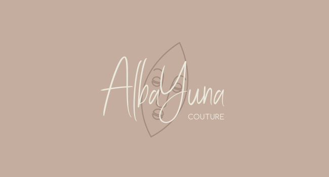 Création du logo d'AlbaYuna Couture, boutique de tissus et de prêt à porter sur mesure à Reims-Juniville