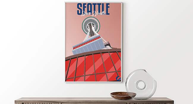Illustration du Space Needle, Seattle
