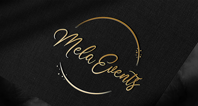 Conception du logo et de ses déclinaisons pour MELA EVENTS, une entreprise située à Reims qui se spécialise dans l'organisation d'événements variés tels que des événements d'entreprise, des séminaires, des manifestations sportives, des cérémonies de remise de prix, des cocktails, ainsi que dans le service de location de vaisselle