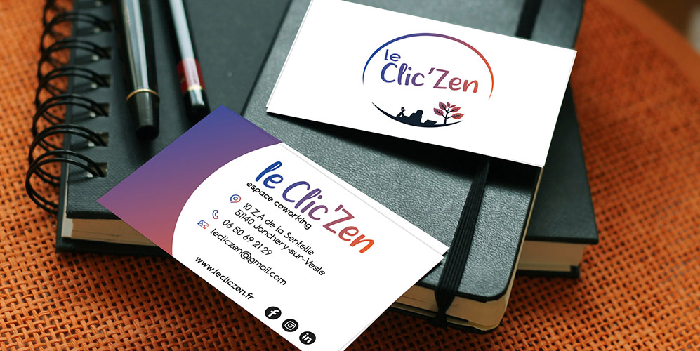 avis Le Clic'Zen, site de co-working sur Jonchery - carte de visite