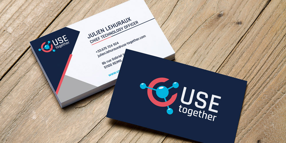 témoignage avis projet graphiste freelance reims - projet logo, identité graphique, supports de communication USE TOGETHER, OPEX Media